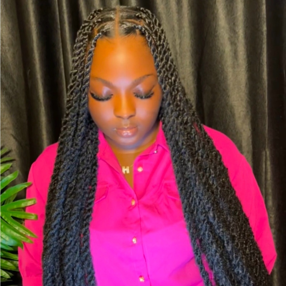 Black Box Braids Hair Extensions